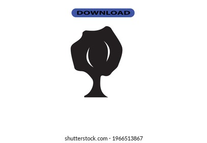 Tree icon or logo high resolution