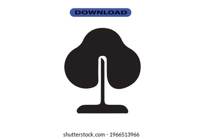 Tree icon or logo high resolution