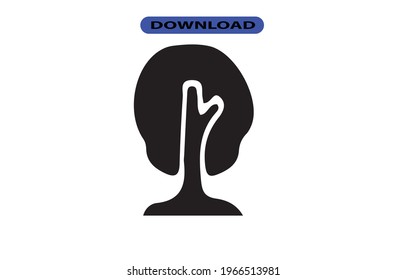 Tree icon or logo high resolution