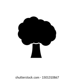 Tree icon, logo isolated on white background
