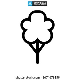Icono de árbol o logotipo símbolo de signo aislado ilustración vectorial - iconos vectoriales de estilo negro de alta calidad
