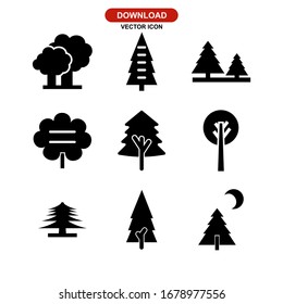 tree icon or logo isolated sign symbol vector illustration - Collection of high quality black style vector icons
