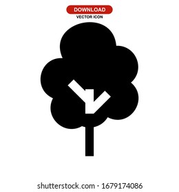 tree icon or logo isolated sign symbol vector illustration - high quality black style vector icons

