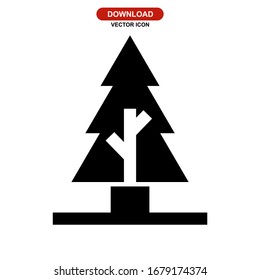 tree icon or logo isolated sign symbol vector illustration - high quality black style vector icons
