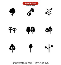 tree icon or logo isolated sign symbol vector illustration - Collection of high quality black style vector icons
