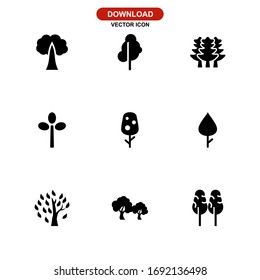 tree icon or logo isolated sign symbol vector illustration - Collection of high quality black style vector icons
