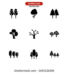 tree icon or logo isolated sign symbol vector illustration - Collection of high quality black style vector icons
