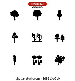 tree icon or logo isolated sign symbol vector illustration - Collection of high quality black style vector icons
