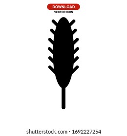 Icono de árbol o logotipo símbolo de signo aislado ilustración vectorial - iconos vectoriales de estilo negro de alta calidad
