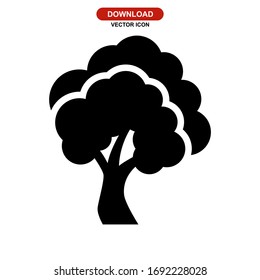 tree icon or logo isolated sign symbol vector illustration - high quality black style vector icons
