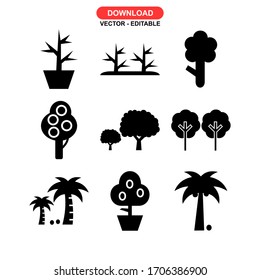 tree icon or logo isolated sign symbol vector illustration - Collection of high quality black style vector icons

