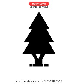 tree icon or logo isolated sign symbol vector illustration - high quality black style vector icons
