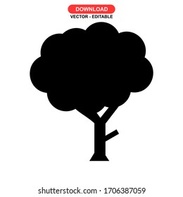 tree icon or logo isolated sign symbol vector illustration - high quality black style vector icons
