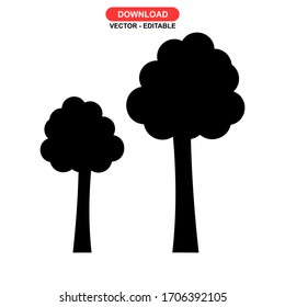 tree icon or logo isolated sign symbol vector illustration - high quality black style vector icons
