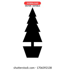 tree icon or logo isolated sign symbol vector illustration - high quality black style vector icons
