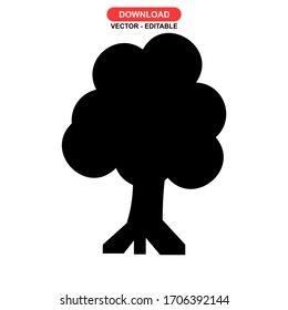 tree icon or logo isolated sign symbol vector illustration - high quality black style vector icons
