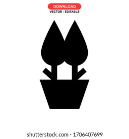 tree icon or logo isolated sign symbol vector illustration - high quality black style vector icons
