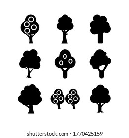 tree icon or logo isolated sign symbol vector illustration - Collection of high quality black style vector icons
