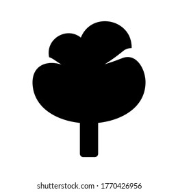 Baumsymbol oder Logo einzeln auf Zeichen, Vektorgrafik - hochwertige Vektorsymbole mit schwarzem Hintergrund
