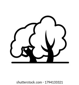 Tree icon or logo isolated sign symbol vector illustration - high quality black style vector icons
