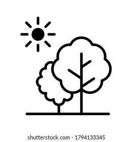 Tree icon or logo isolated sign symbol vector illustration - high quality black style vector icons
