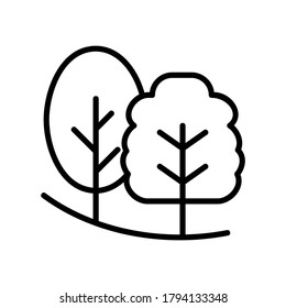 Tree icon or logo isolated sign symbol vector illustration - high quality black style vector icons
