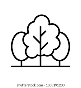 Tree icon or logo isolated sign symbol vector illustration - high quality black style vector icons
