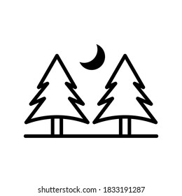 Tree icon or logo isolated sign symbol vector illustration - high quality black style vector icons
