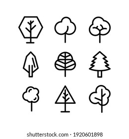 tree icon or logo isolated sign symbol vector illustration - Collection of high quality black style vector icons
