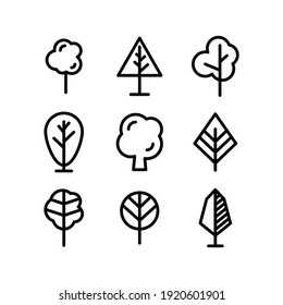 tree icon or logo isolated sign symbol vector illustration - Collection of high quality black style vector icons
