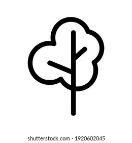 icono de árbol o logotipo símbolo de signo aislado ilustración vectorial - iconos vectoriales de estilo negro de alta calidad
