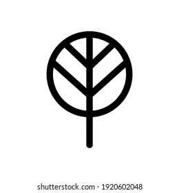 Baumsymbol oder Logo einzeln auf Zeichen, Vektorgrafik - hochwertige Vektorsymbole mit schwarzem Hintergrund
