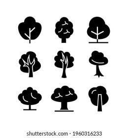 tree icon or logo isolated sign symbol vector illustration - Collection of high quality black style vector icons
