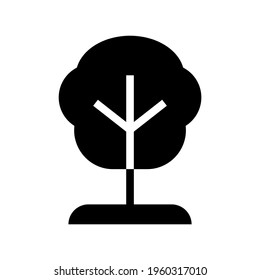 icono de árbol o logotipo símbolo de signo aislado ilustración vectorial - iconos vectoriales de estilo negro de alta calidad
