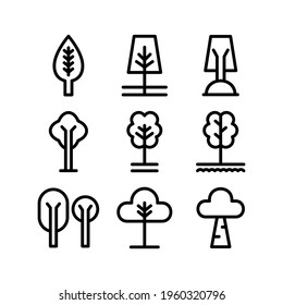 tree icon or logo isolated sign symbol vector illustration - Collection of high quality black style vector icons
