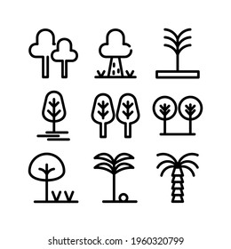 tree icon or logo isolated sign symbol vector illustration - Collection of high quality black style vector icons
