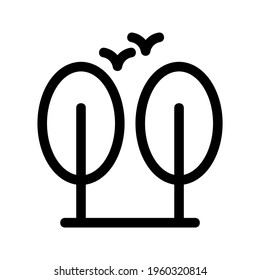 tree icon or logo isolated sign symbol vector illustration - high quality black style vector icons
