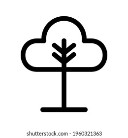 tree icon or logo isolated sign symbol vector illustration - high quality black style vector icons
