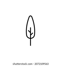 tree icon or logo isolated sign symbol vector illustration