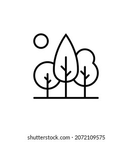 tree icon or logo isolated sign symbol vector illustration