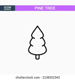 icono de árbol o logotipo símbolo de signo aislado ilustración vectorial