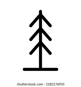icono de árbol o logotipo símbolo de signo aislado ilustración vectorial - iconos vectoriales de estilo negro de alta calidad
