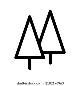 icono de árbol o logotipo símbolo de signo aislado ilustración vectorial - iconos vectoriales de estilo negro de alta calidad
