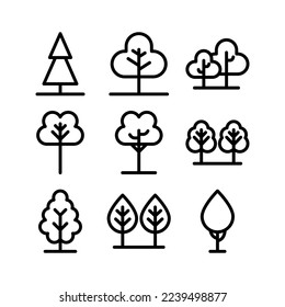 tree icon or logo isolated sign symbol vector illustration - Collection of high quality black style vector icons
