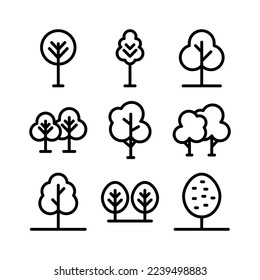 tree icon or logo isolated sign symbol vector illustration - Collection of high quality black style vector icons
