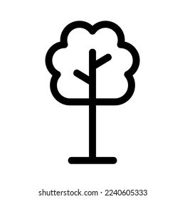 icono de árbol o logotipo símbolo de signo aislado ilustración vectorial - iconos vectoriales de estilo negro de alta calidad
