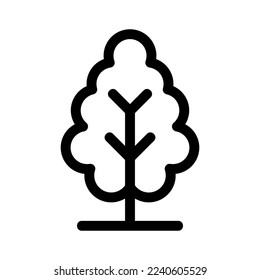 Baumsymbol oder Logo einzeln auf Zeichen, Vektorgrafik - hochwertige Vektorsymbole mit schwarzem Hintergrund
