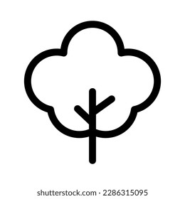 icono de árbol o logotipo símbolo de signo aislado ilustración vectorial - iconos vectoriales de estilo negro de alta calidad