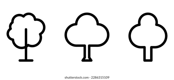 tree icon or logo isolated sign symbol vector illustration - high quality black style vector icons