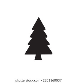icono de árbol o logotipo símbolo de signo aislado ilustración vectorial - iconos vectoriales de estilo negro de alta calidad
